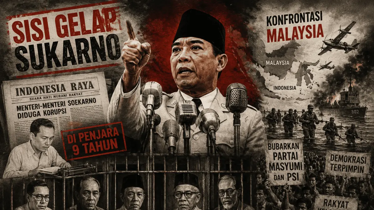Sejumlah Kebijakan Kontroversial Pada Masa Pemerintahan Soekarno, Mulai Dari Penahanan Tokoh Politik Hingga Konfrontasi Dengan Malaysia, Masih Menjadi Perdebatan Dalam Perjalanan Sejarah Indonesia.