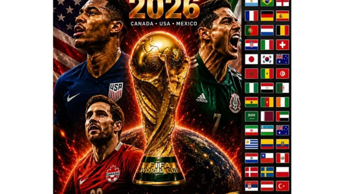 Bagan 16 besar Piala Dunia 2026 resmi lengkap. Argentina, Prancis, Brasil, Portugal hingga Kolombia siap bersaing memperebutkan tiket perempat final.(Pinterest)