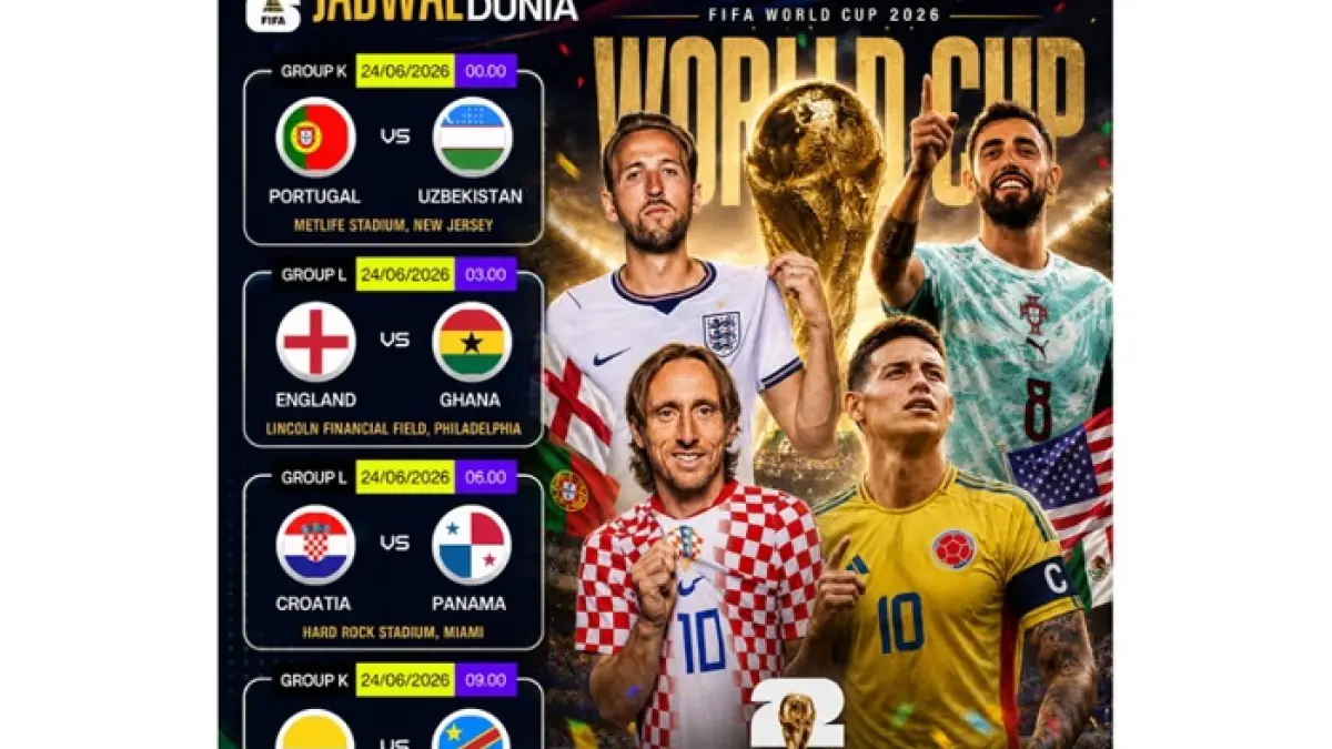 Hasil Argentina vs Tanjung Verde di Piala Dunia 2026 berakhir 3-2. Lionel Messi tampil gemilang dan membawa Albiceleste lolos ke babak 16 besar.(Pinterest)