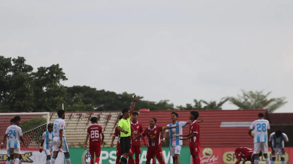 PSBI Blitar saat berlaga dalam sebuah kompetisi melawan Persenga Nganjuk beberapa waktu lalu. 