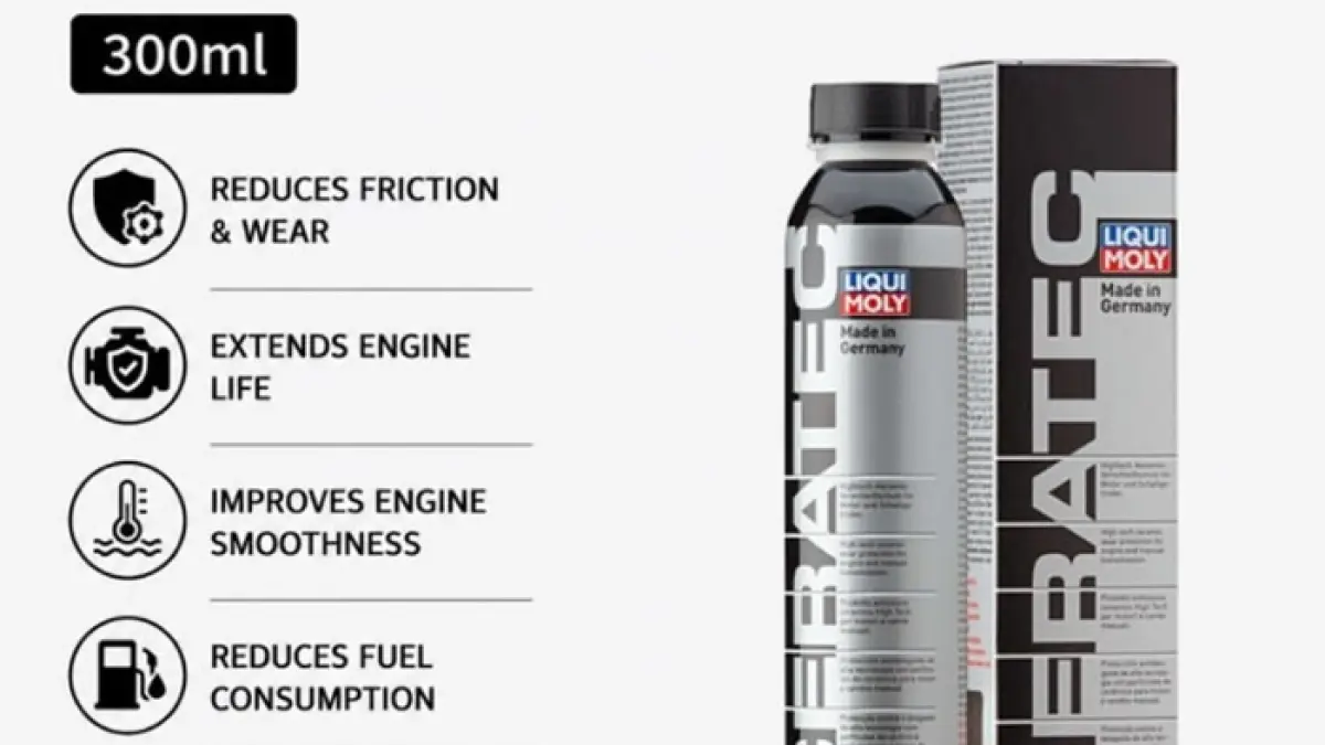Cera Tec Liqui Moly membantu mengurangi gesekan mesin, membuat suara lebih halus, dan melindungi komponen hingga 50.000 km. (PINTEREST)