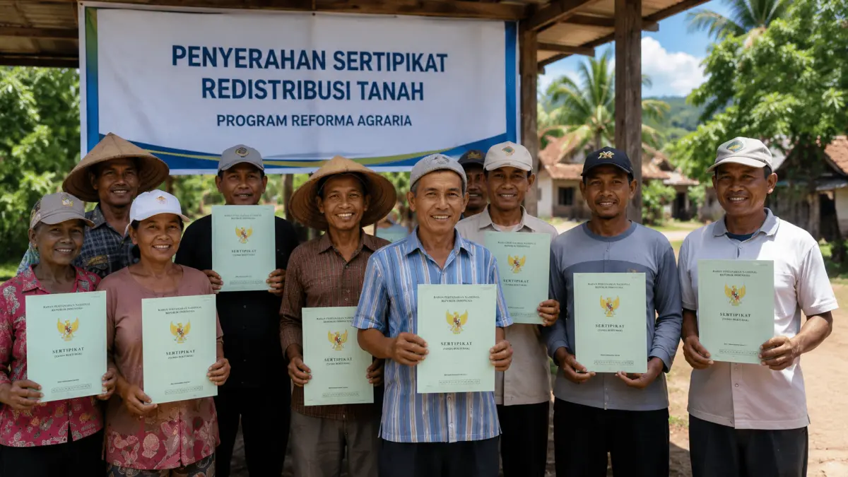 Ilustrasi by Chat Gpt : Petani menjadi salah satu kelompok prioritas penerima manfaat reforma agraria. Program ini menyasar masyarakat yang memenuhi syarat agar redistribusi tanah dapat meningkatkan kesejahteraan dan produktivitas ekonomi warga