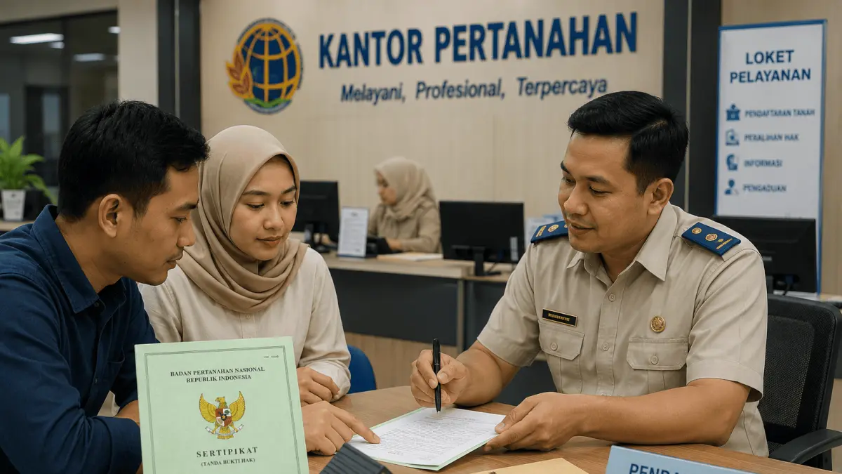 Masyarakat dapat mengurus sertifikat tanah warisan di Kantor Pertanahan dengan melengkapi persyaratan agar proses peralihan hak berjalan lancar.