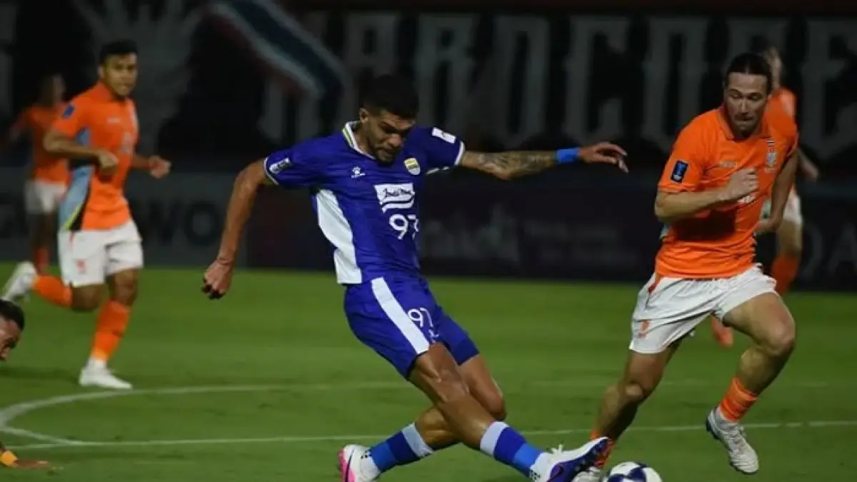 Ratchaburi mengalahkan Persib Bandung 3-0 pada leg pertama 16 besar AFC Champions League Two. Maung Bandung wajib menang besar di leg kedua (pinterest) 