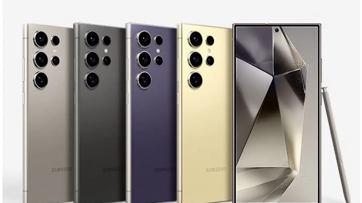 Samsung Galaxy S24 Ultra hadir dengan Galaxy AI, Snapdragon 8 Gen 3, kamera premium, layar Gorilla Glass Armor, dan update Android 7 tahun.(pinterest)