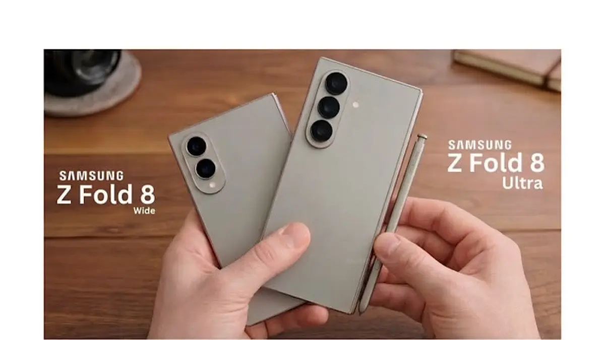 Samsung Galaxy Z Fold 8 bocor total. Simak spesifikasi lengkap, desain baru lebih lebar, chipset Snapdragon terbaru, kamera, harga, dan jadwal rilisnya.(pinterest)