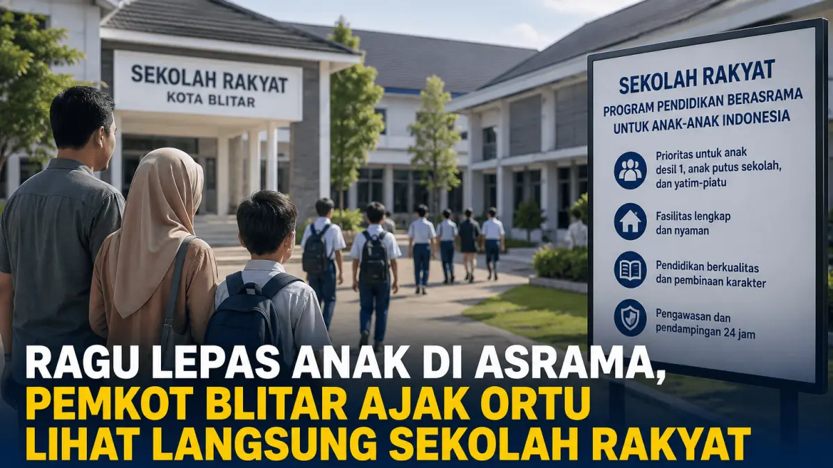 ILUSTRASI AI : Orang tua calon siswa diajak meninjau Sekolah Rakyat untuk membangun kepercayaan terhadap sistem asrama.