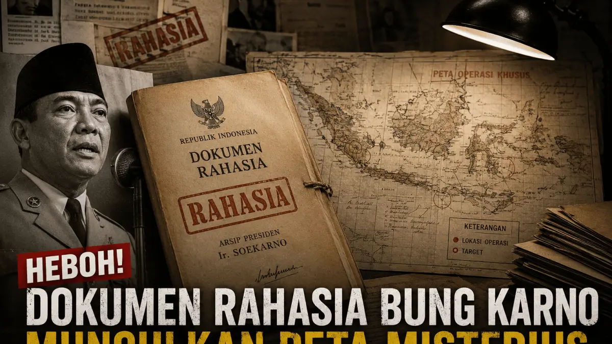 Peta misterius dalam dokumen Bung Karno memicu berbagai spekulasi. Benarkah terkait operasi rahasia, atau hanya bagian dari arsip sejarah? Simak faktanya.