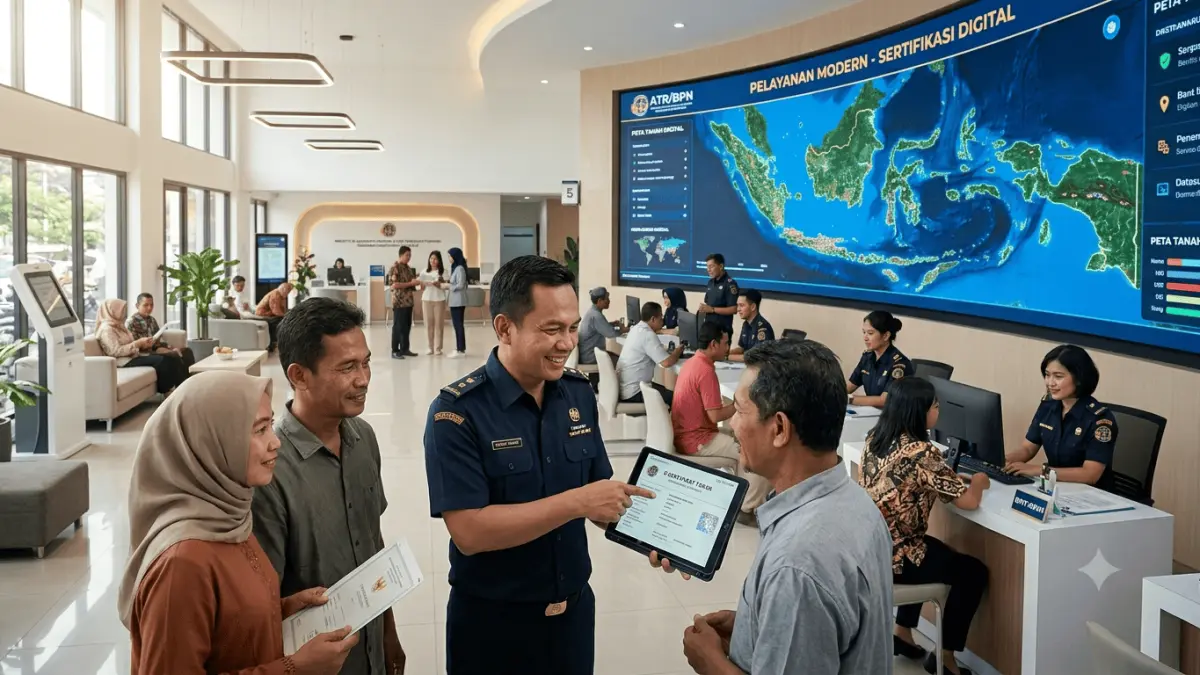 Ilustrasi Kementerian ATR/BPN terus mendorong percepatan reforma agraria, sertifikasi tanah, digitalisasi layanan, serta pemberantasan mafia tanah.