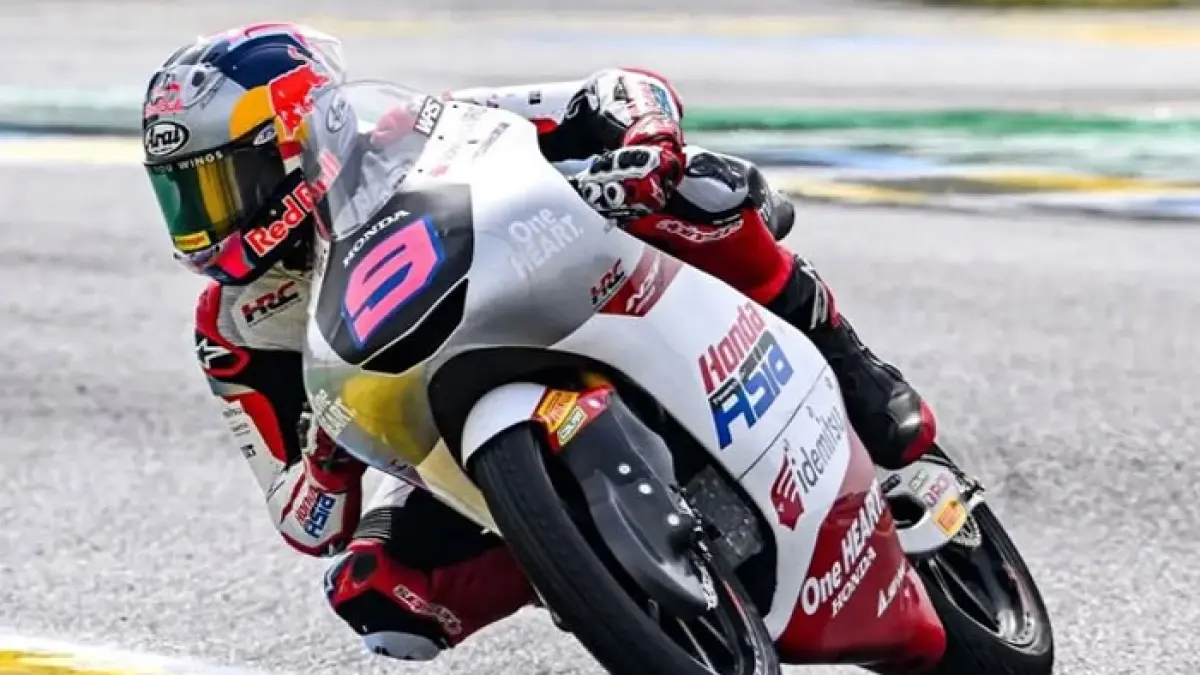 Feda Ega Pratama menempati posisi ke-23 pada FP1 Moto3 Jerman 2026. Simak hasil lengkap, klasemen terbaru, dan jadwal race Moto3 Jerman. (Pinterest) 