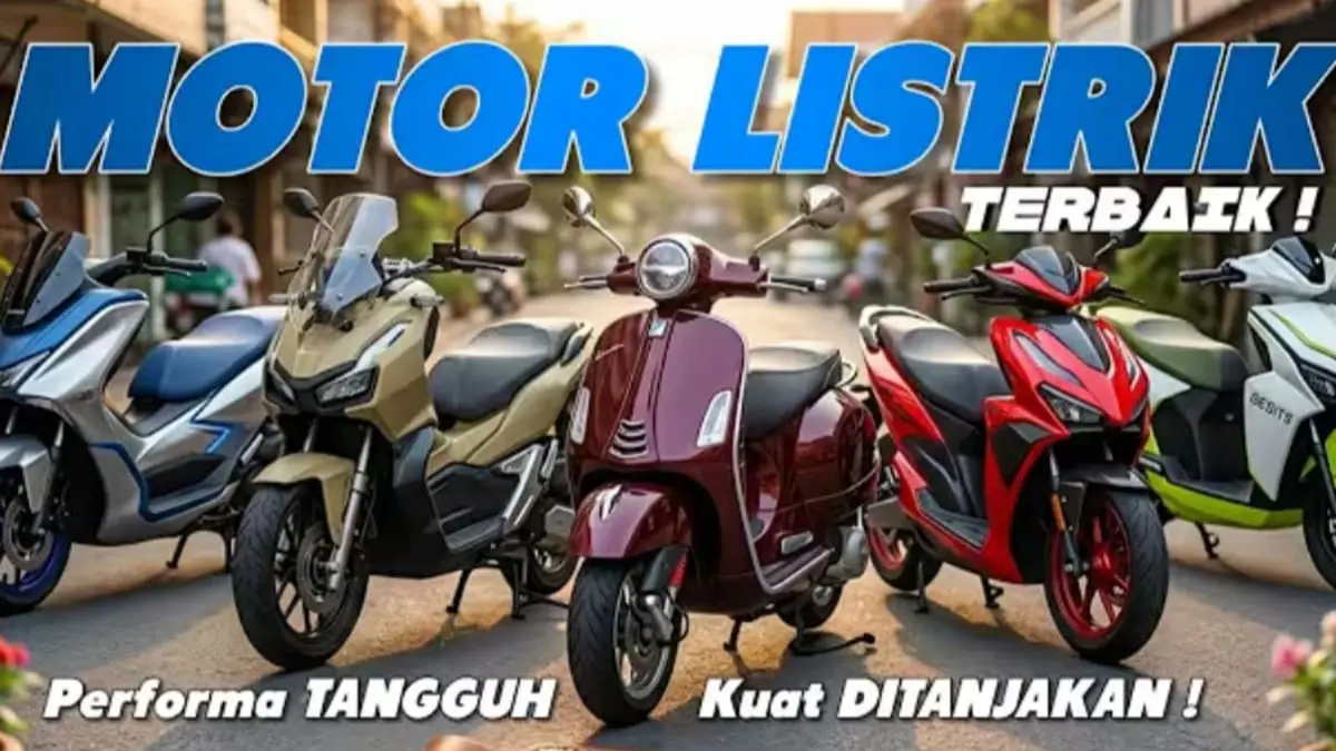 Motor listrik terbaik 2026 hadir dengan harga mulai Rp15 jutaan. Simak rekomendasi 5 motor listrik dengan fitur modern dan jarak tempuh hingga 140 km.(Pinterest)