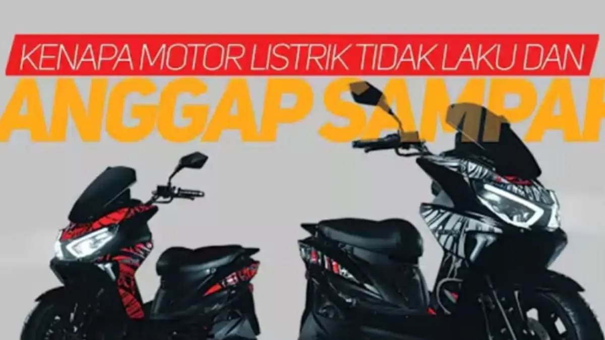 Penjualan motor listrik turun hingga 80 persen setelah subsidi dicabut. Simak penyebab masyarakat Indonesia masih enggan beralih ke kendaraan listrik.(ScYoutube)