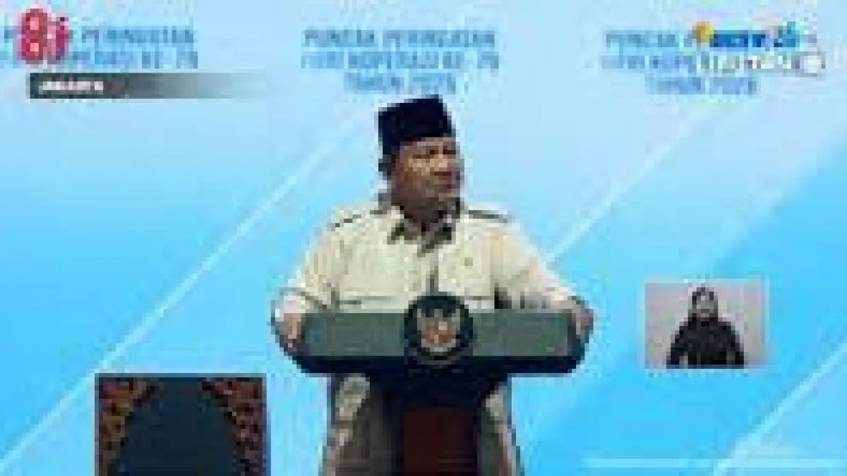 Presiden Prabowo Subianto menyampaikan pidato pada puncak peringatan Hari Koperasi ke-79 Tahun 2026 di Jakarta. Dalam sambutannya, Prabowo mengajak seluruh elemen bangsa meninggalkan perpecahan politik, memperkuat semangat gotong royong, dan menegaskan dirinya merupakan presiden bagi seluruh rakyat Indonesia tanpa membedakan latar belakang maupun pilihan politik.