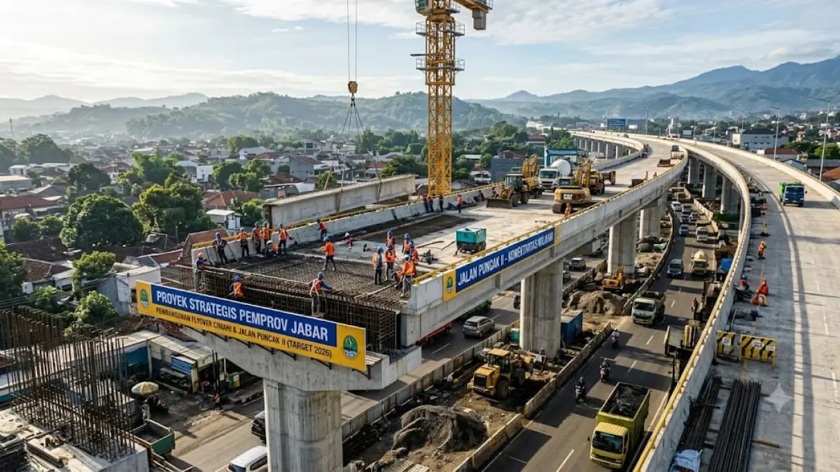 Pemprov Jawa Barat memprioritaskan pembangunan Jalan Puncak II, flyover, dan proyek strategis lainnya untuk mengurai kemacetan pada 2026.