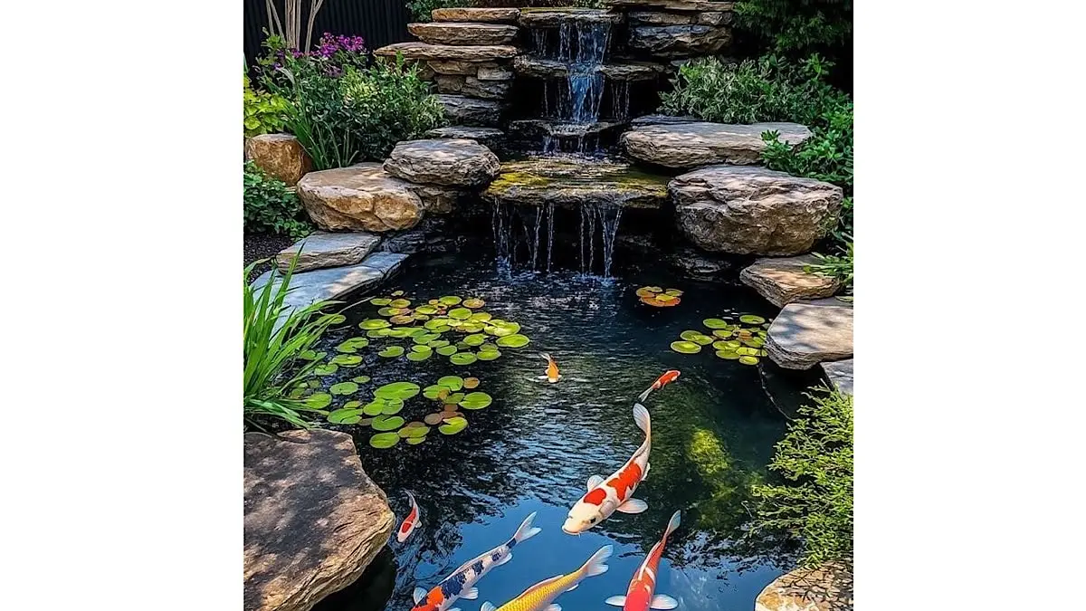 Pelajari cara budidaya ikan koi bagi pemula agar cepat besar. Panduan lengkap mengatur pH air kolam, suhu ideal, hingga jenis pakan tinggi protein.(pinterest)