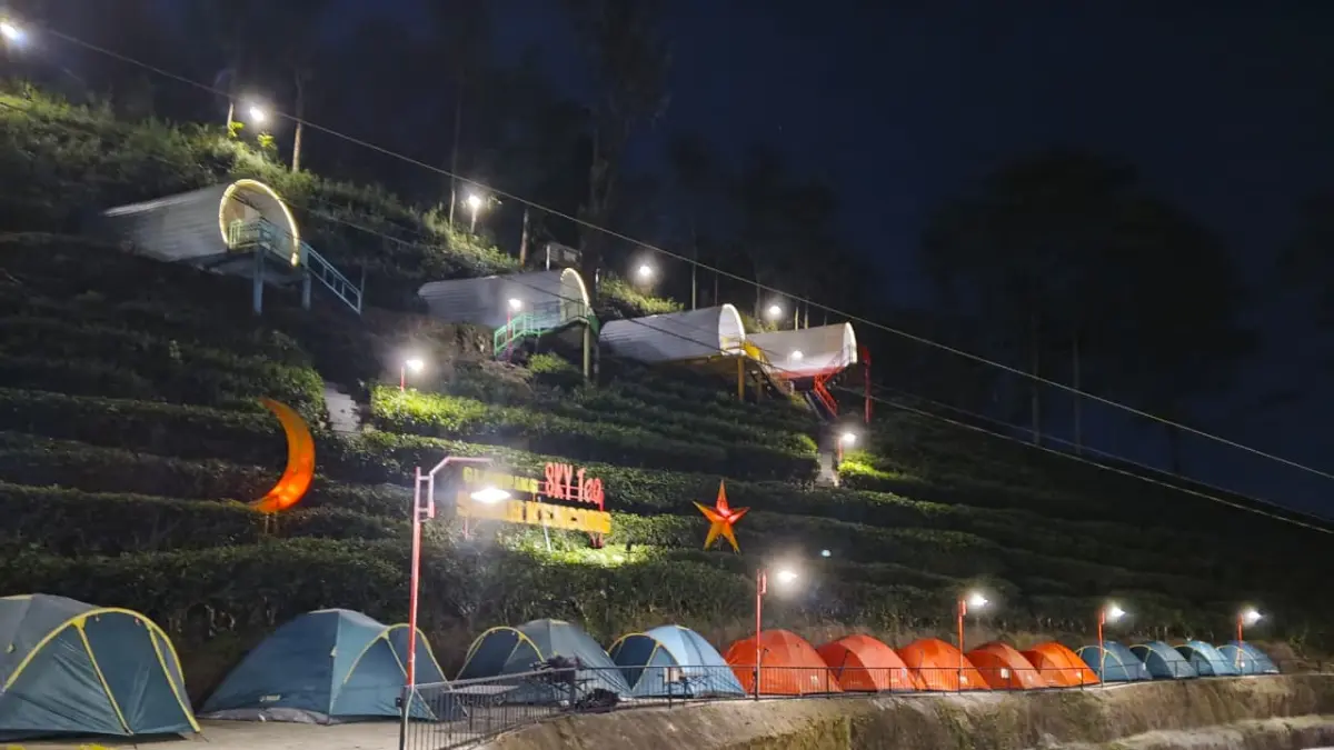SEJUK: Penginapan yang disediakan untuk pengunjung yang berwisata di Perkebunan Teh Sirah Kencong. 