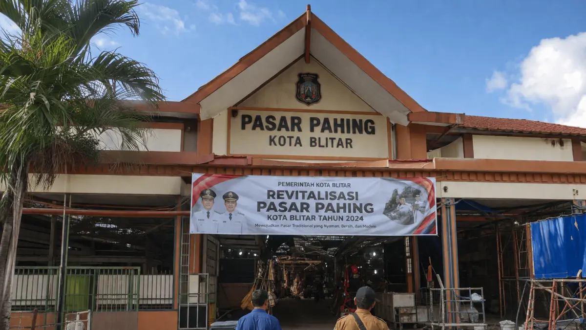 Revitalisasi Pasar Pahing Kota Blitar segera dimulai untuk meningkatkan kenyamanan pedagang dan pengunjung.
