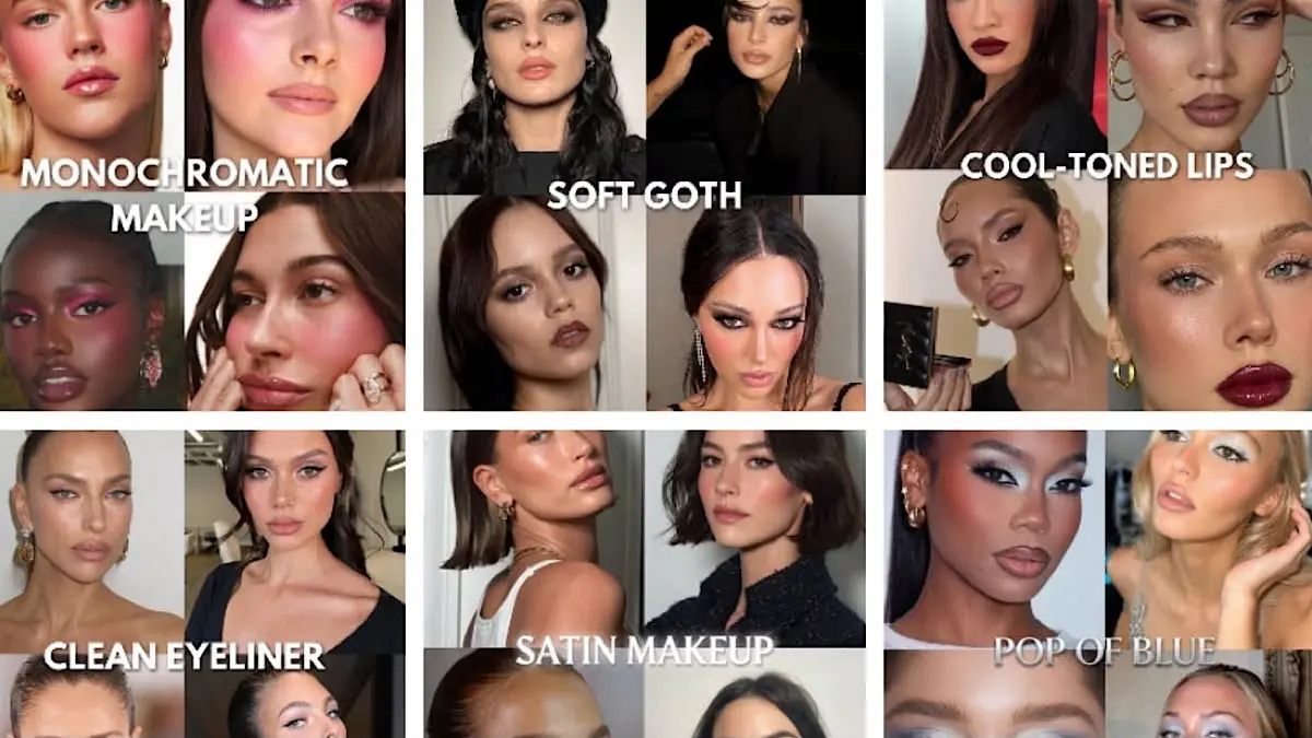 Prediksi tren kecantikan 2026! Simak ulasan riasan soft goth, tren facelift usia muda, gaya rambut side part, hingga teknologi AI kecantikan.(pinterest)