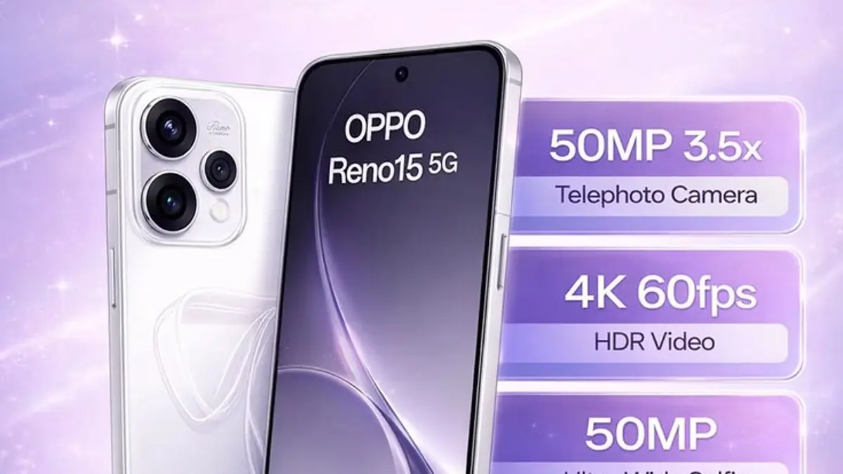 Review jujur OPPO Reno 15 harian. Cek kelebihan, kekurangan, hasil tes gaming Snapdragon 7 Gen 4, dan daya tahan baterai jumbo 6500 mAh di sini! (PINTEREST)