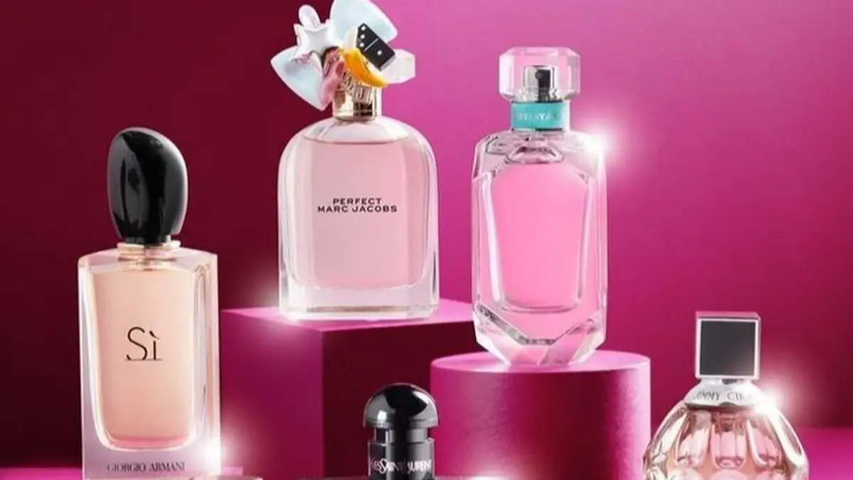 Rekomendasi 5 parfum wanita terbaik 2026 versi Sell ID, mulai dari YSL Libre, The Body Shop, Calvin Klein Sheer Beauty Woman, Byredo Mumbai Noise hingga YSL Black Opium. (Pinterest) 