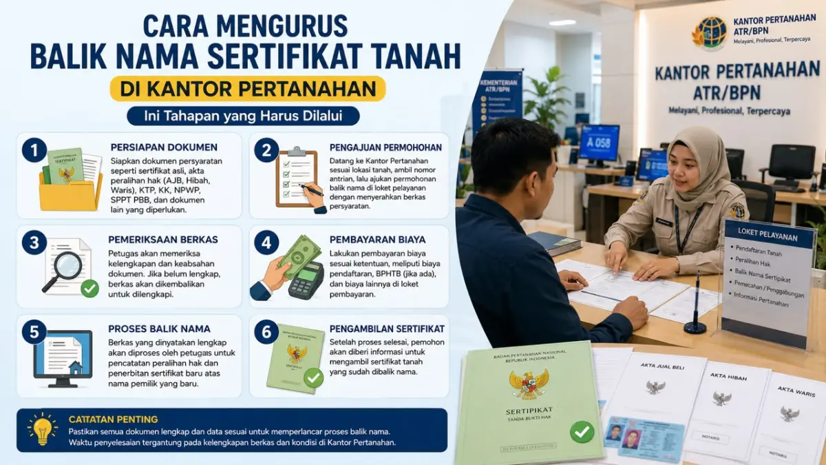 Ilustrasi cara balik nama