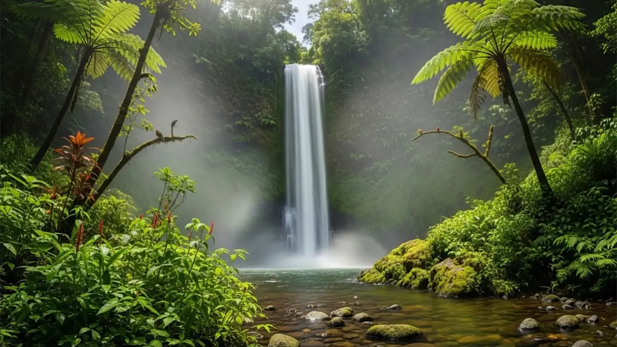 Air Terjun Juruk Bening di Blitar menawarkan panorama tebing eksotis, air jernih, trek ekstrem, serta suasana alami yang cocok untuk pencinta petualangan.(pinterest)