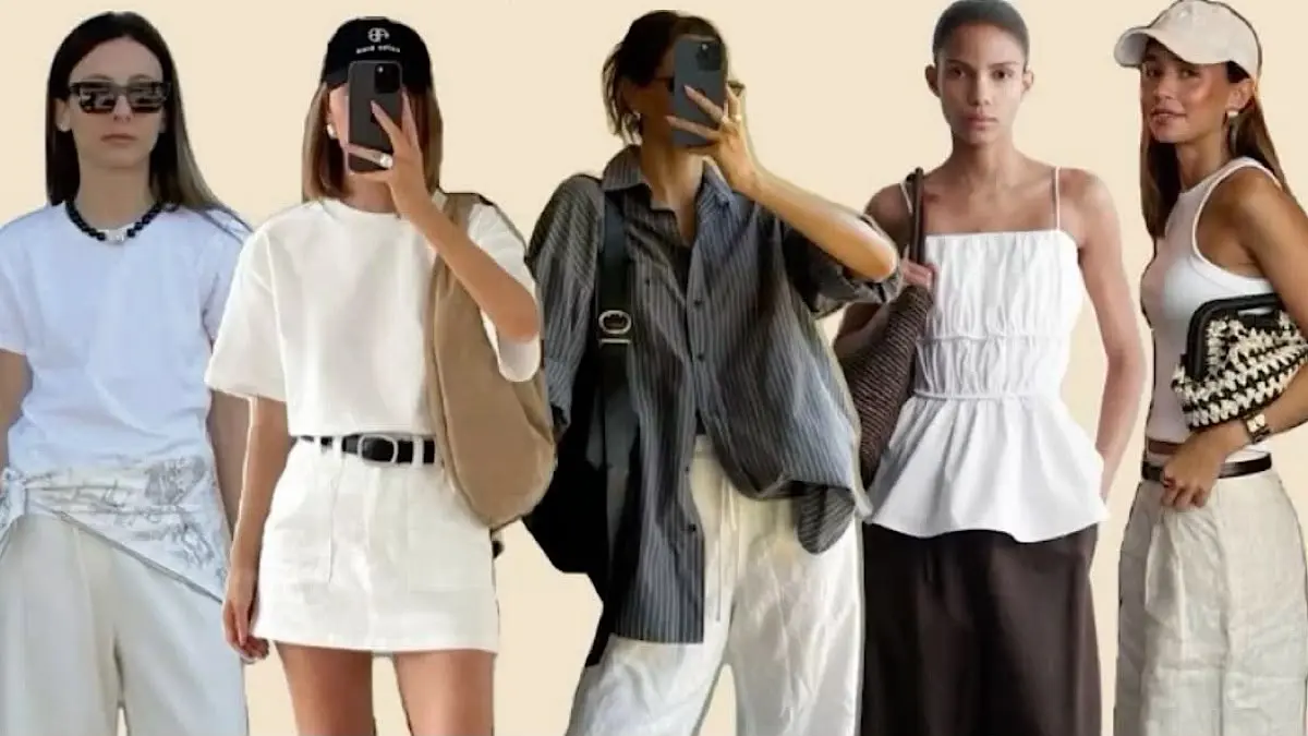 Inspirasi outfit spring summer 2026 menghadirkan perpaduan warna, motif, trench coat, dan gaya 70-an untuk tampilan yang lebih kreatif.(pinterest)
