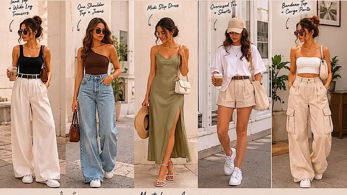 Tren atasan musim panas 2026 menghadirkan 10 model top elegan berbahan linen, katun, sutra, dan rajut yang nyaman serta mudah dipadukan.(pinterest)