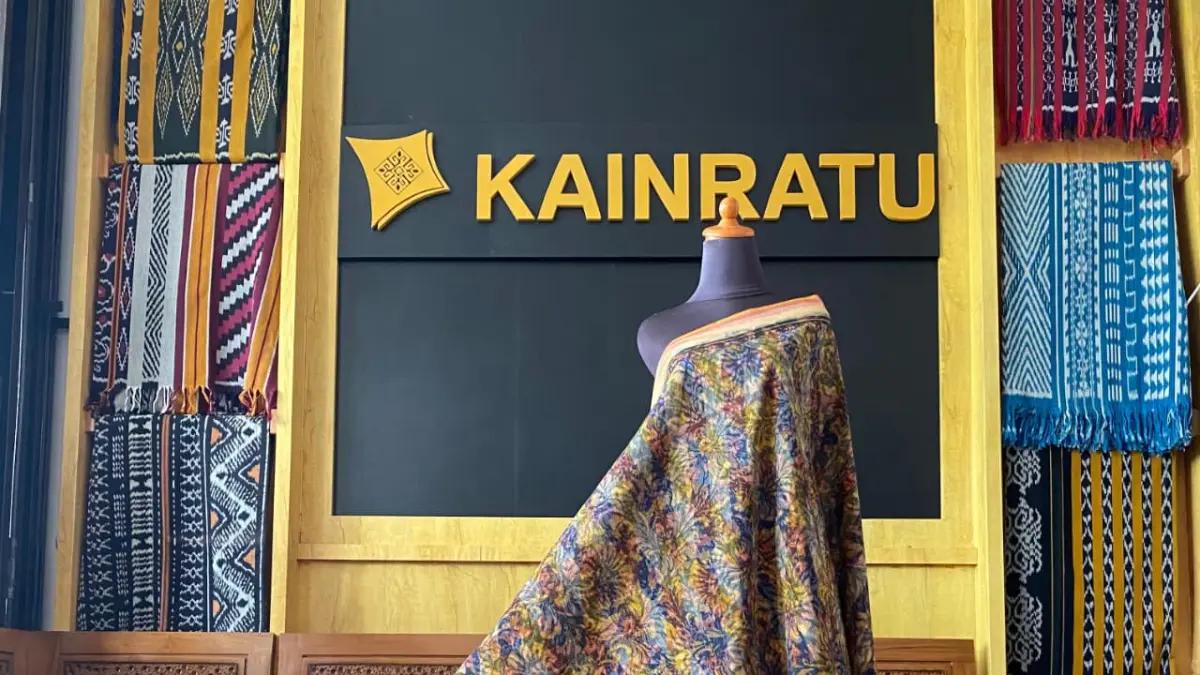 Salah satu karya tenun dari KAINRATU. 