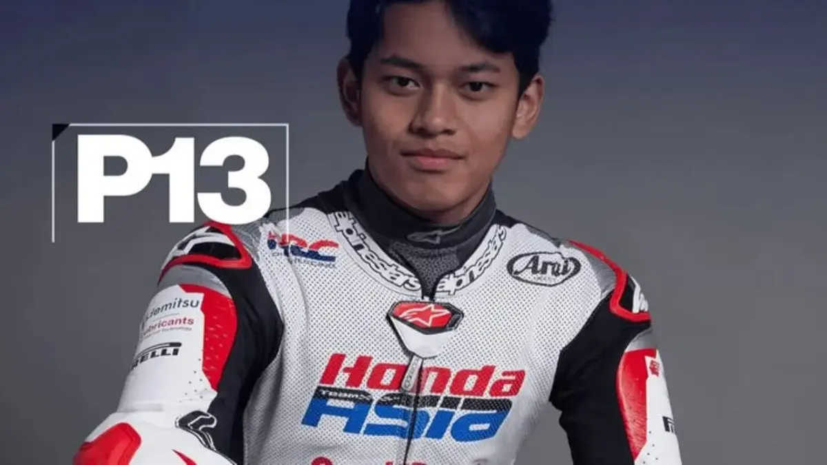 Veda Ega Pratama meraih podium perdana di Silverstone usai start dari posisi ke-21. Penampilan impresif pebalap muda Indonesia ini menuai pujian dari komentator internasional.(Pinterest) 