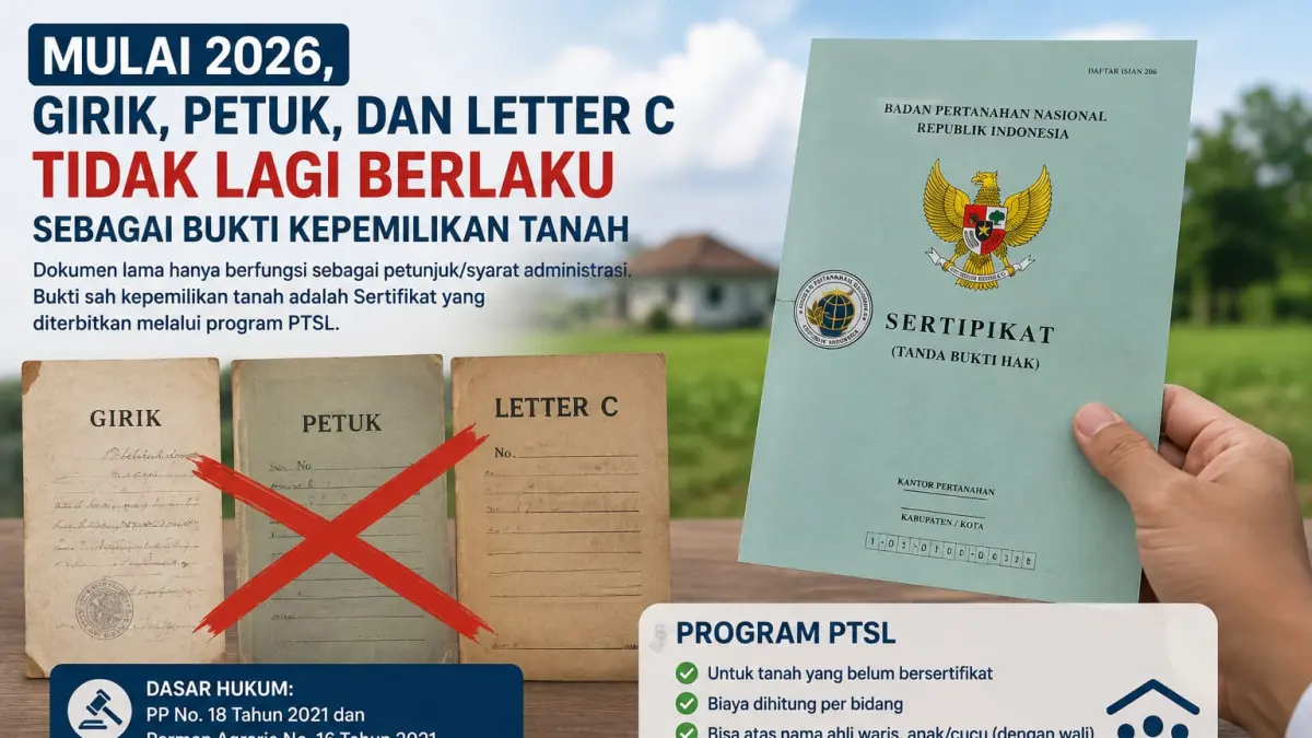 Caption foto:

Ilustrasi AI: Program PTSL mendorong masyarakat mengurus sertifikat tanah sebagai bukti kepemilikan yang sah sesuai ketentuan yang berlaku.