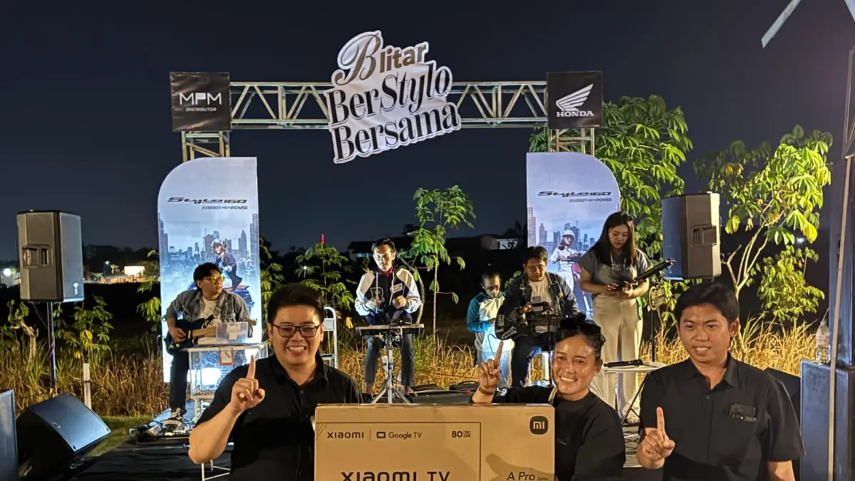 Doorprize yang diberikan kepada peserta riding Blitar BerStylo.
