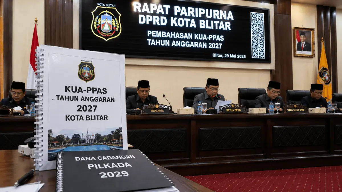 ILUSTRASI: DPRD Kota Blitar mendorong Pemkot segera mengajukan perda sebagai dasar hukum pembentukan dana cadangan untuk Pilkada 2029.