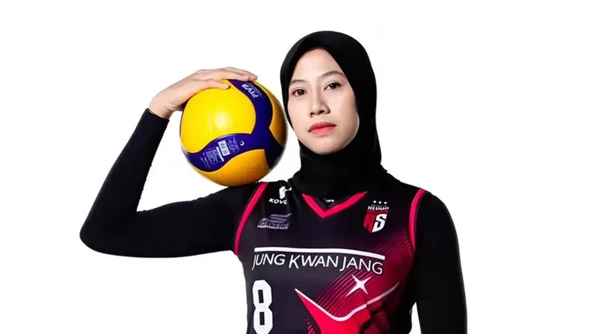 Megawati Hangestri tampil impresif saat membawa Hyundai Hillstate mengalahkan VakıfBank 3-1 lewat permainan cepat dan serangan efektif pada laga pramusim. (PINTEREST)
