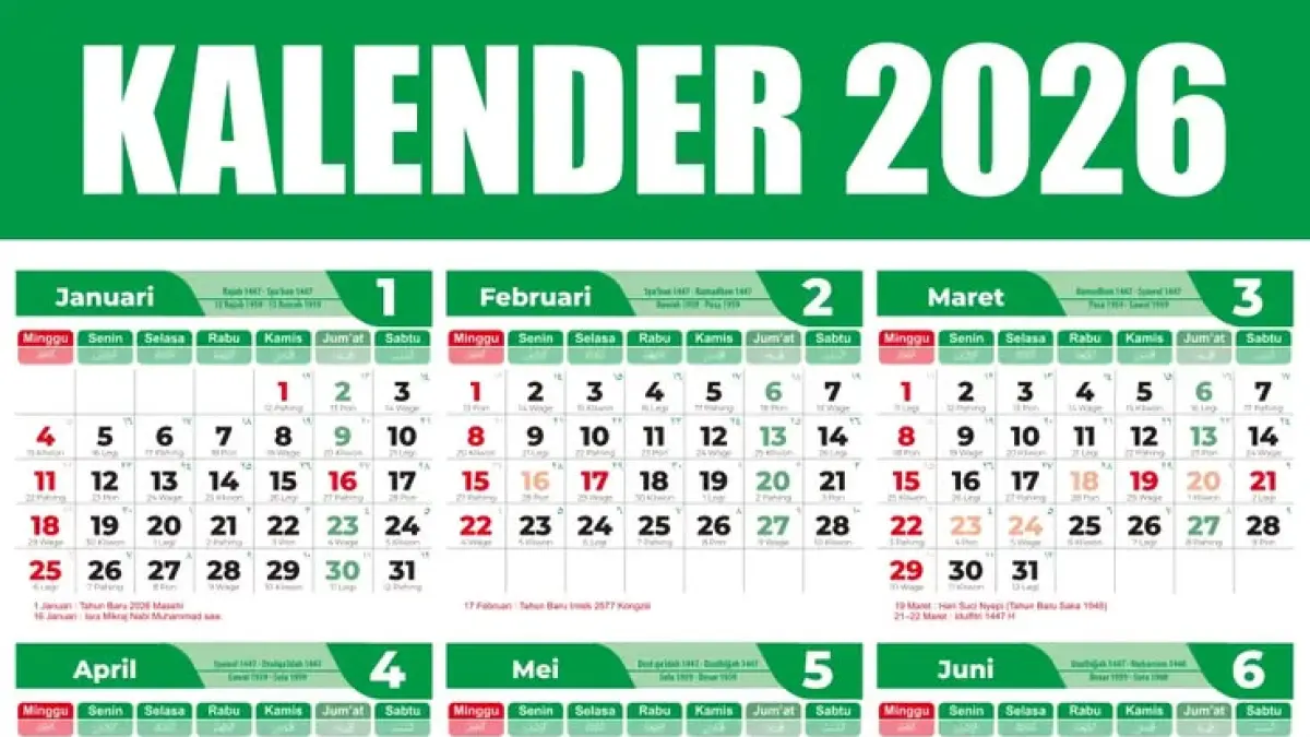 KALENDER 2026