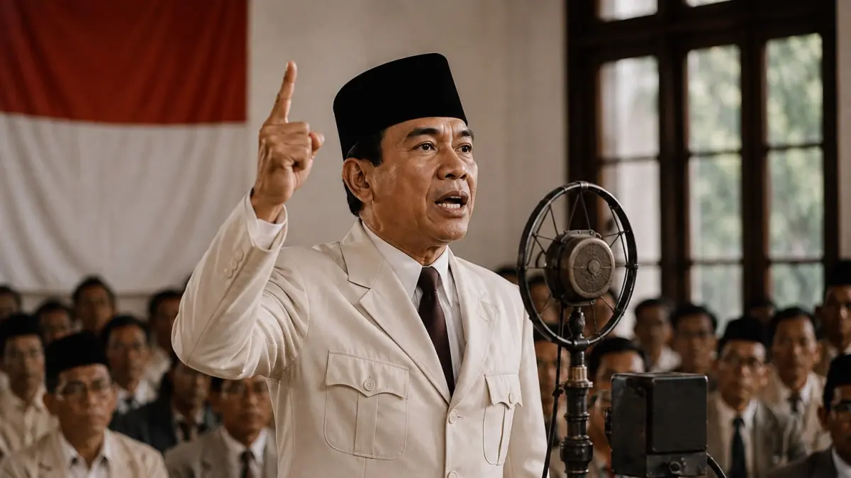 “Lahir dari perenungan Bung Karno, Pancasila menjadi fondasi yang mempersatukan Indonesia dalam keberagaman hingga hari ini. 🇮🇩”