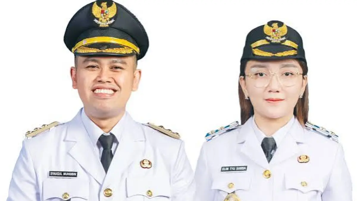 Wali Kota Blitar H. Syauqul Muhibbin, S.H.I. dan Wakil Wali Kota Elim Tyu Samba