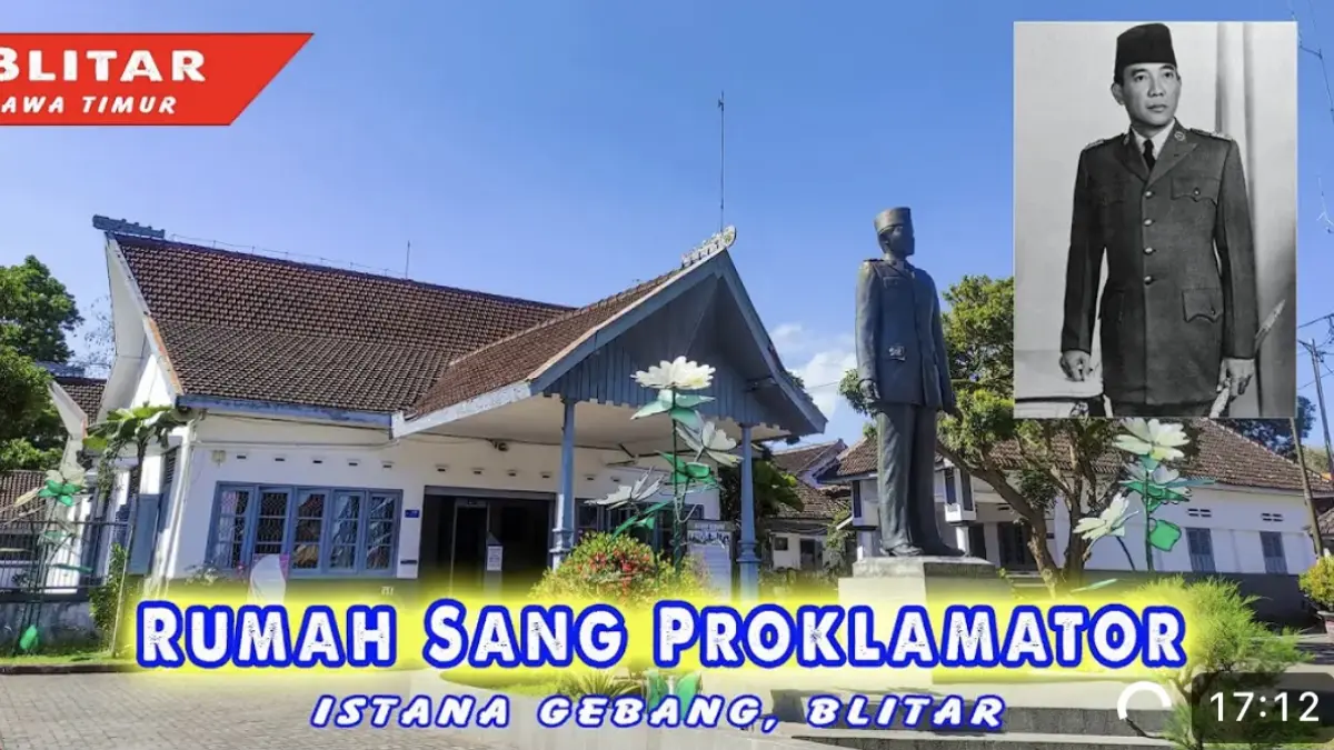 Istana Gebang di Blitar menyimpan kamar asli, tongkat pribadi, sumur tua, dan mobil Mercedes milik Bung Karno yang masih terawat hingga kini.