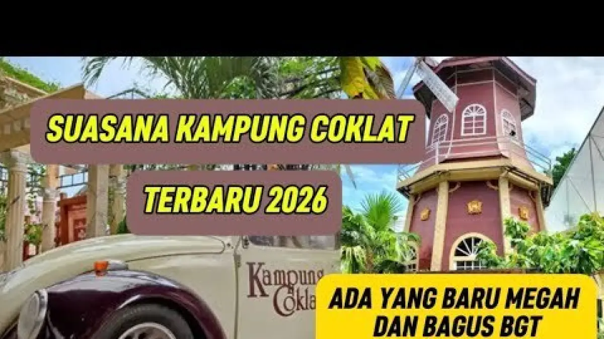 Kampung Coklat Blitar 2026 menawarkan wisata keluarga dengan tiket mulai Rp20 ribu dan sebagian besar area beratap, cocok saat hujan.