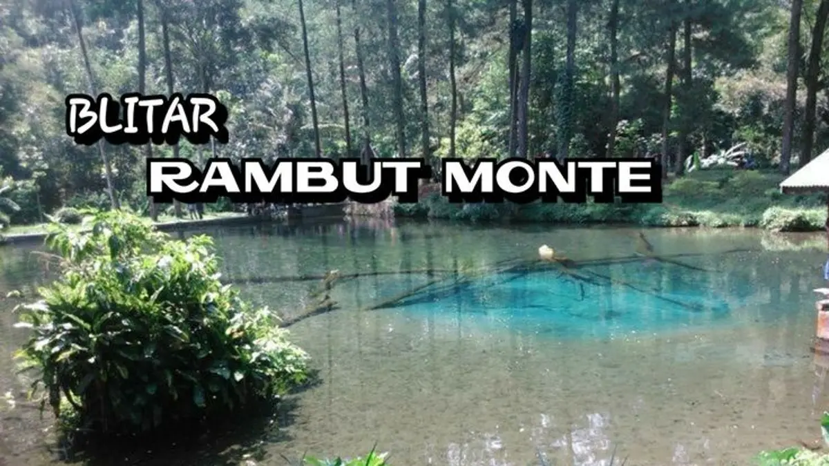 Rambut Monte Blitar menawarkan telaga jernih, ikan dewa, dan legenda Mbah Monte yang sarat pesan pelestarian alam. Simak kisah lengkap destinasi wisata ini. (PINTEREST)