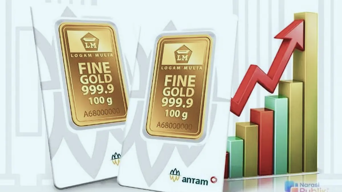 Antam turun bersama UBS dan Galeri24 pada perdagangan terbaru. Simak daftar lengkap harga emas Antam semua pecahan beserta perbandingan harga masing-masing merek. (PINTEREST)
