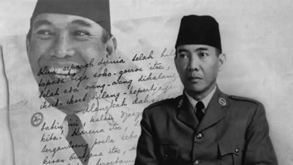 Soekarno dan kemerdekaan Indonesia menjadi kisah penuh kontroversi. Simak perjalanan Bung Karno dari masa muda, Romusha, hingga Proklamasi 17 Agustus 1945. (Pinterest) 