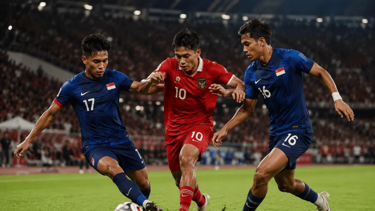 Timnas Indonesia memburu kemenangan saat menghadapi Singapura pada laga penentuan Grup A Piala AFF 2026. Gol cepat dan permainan agresif menjadi kunci bagi skuad Garuda untuk menjaga asa lolos ke semifinal.