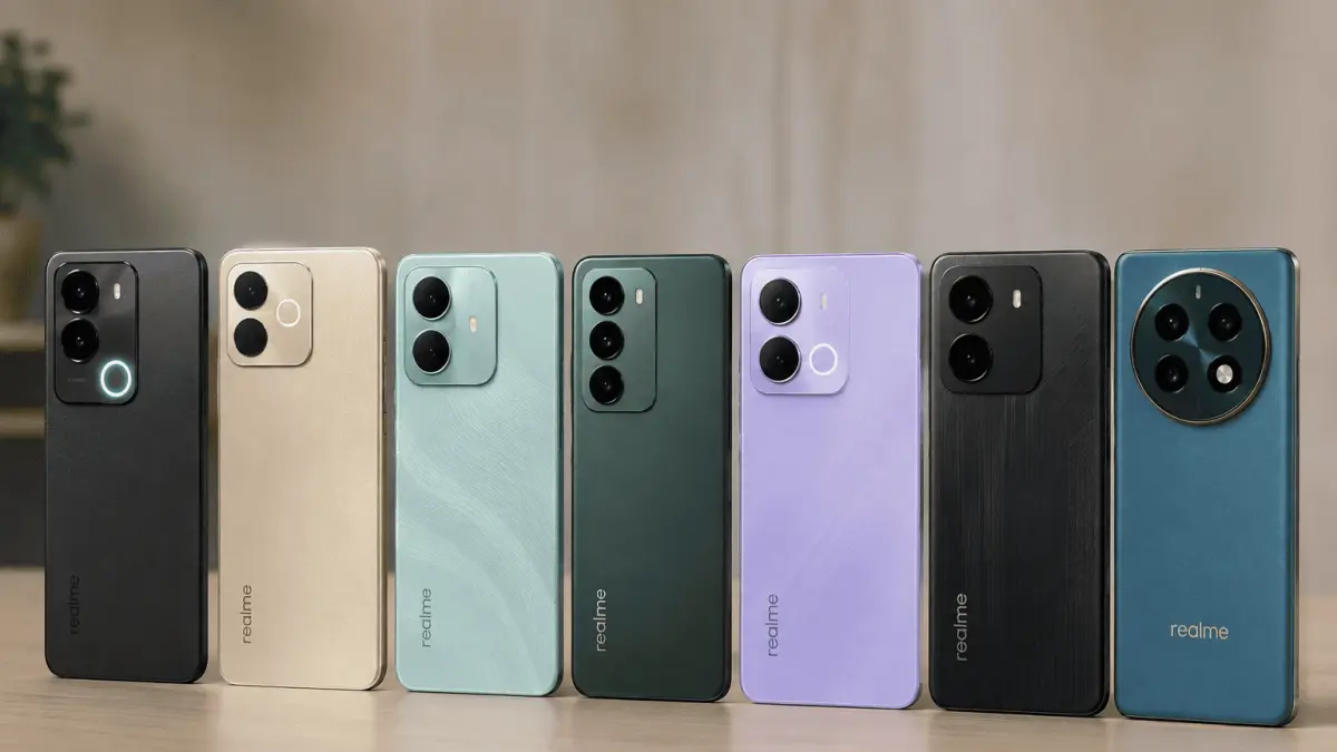 HP Realme Rp1 jutaan 2026 menawarkan baterai 6.300 mAh, layar 120 Hz, RAM besar, dan fitur ketahanan air. Simak 7 pilihannya.