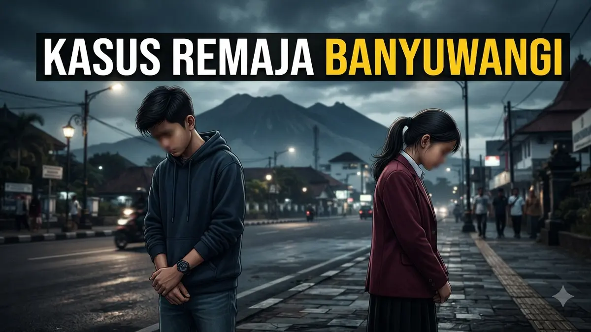 Kasus MAN 3 Banyuwangi terbaru masih menjadi perhatian. Keluarga disebut sepakat berdamai, tetapi status proses hukum dan kabar pernikahan belum dipastikan resmi. (ILUSTRASI AI)
