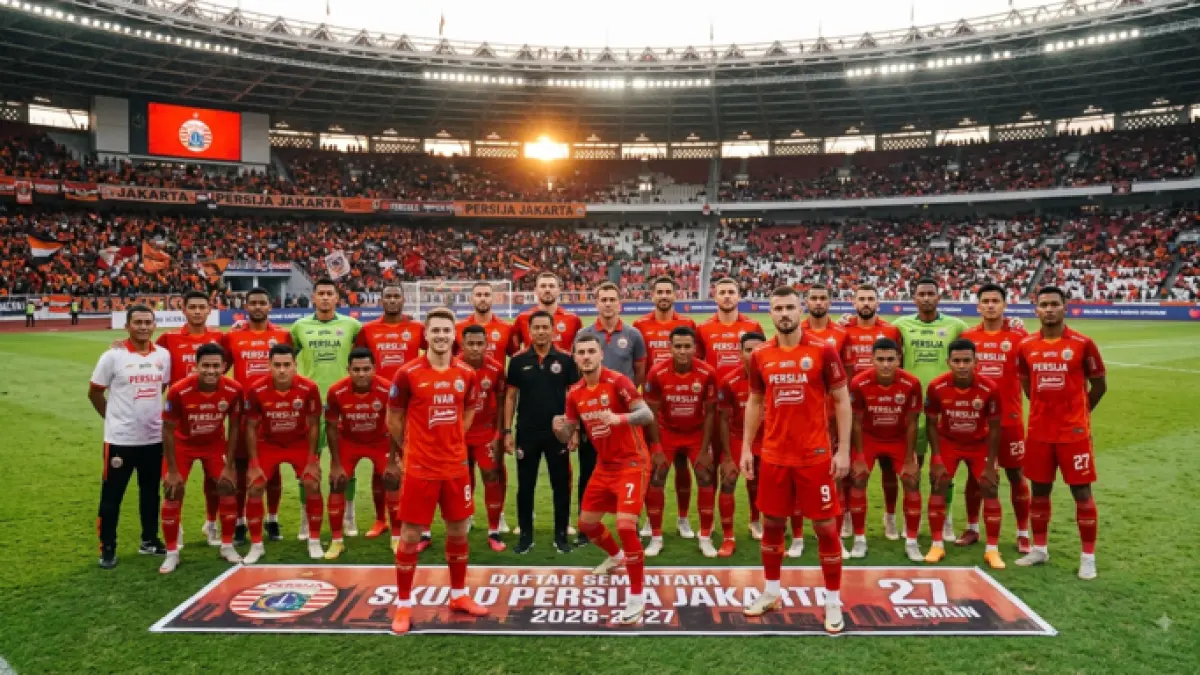 Daftar sementara skuad Persija Jakarta 2026-2027 berisi 27 pemain. Ivar Jenner, Nemanja Radonjic, dan Marco Dugandzic dikaitkan.