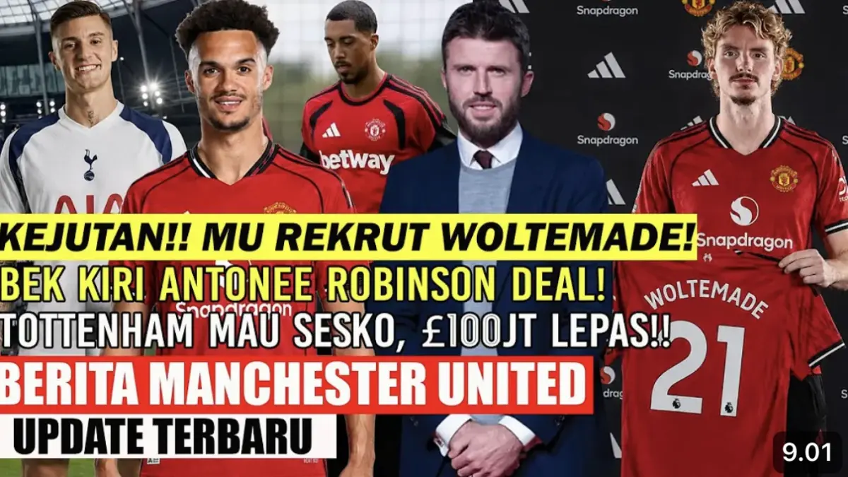 Daftar skuad Manchester United 2026-2027 diisi Benjamin Sesko, Bryan Mbeumo, dan Andre Santos. Simak kekuatan terbaru Setan Merah.
