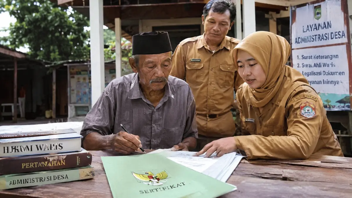 Pengurusan sertifikat tanah warisan membutuhkan dokumen ahli waris yang lengkap.