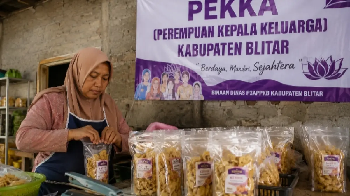 Perempuan kepala keluarga terus berdaya melalui usaha UMKM untuk menopang perekonomian keluarga.