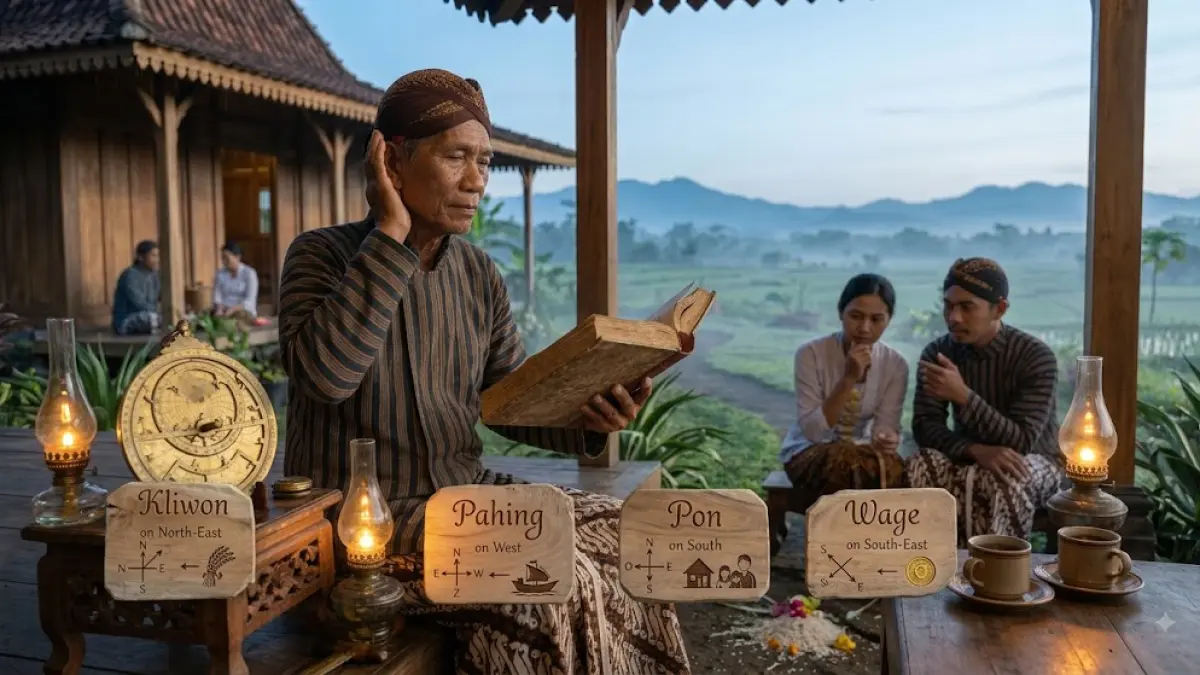 Arah rezeki Jumat menurut primbon berbeda untuk Kliwon, Pahing, Pon dan Wage. Simak pembagian arah baik dan kurang baiknya.